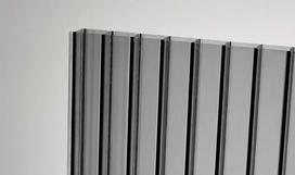 Kanalinis polikarbonatas PC 10 mm 2100x3000 mm pilka