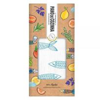 Castelbel Sardine Kitchen Cloth virtuvinis rankšluostis, 50 x 50 cm