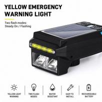 iLike Piederums velosipēdiem iLike Solar Powered Bike Headlight with 120dB Horn USB Rechargeable 1000LM LED Bicycle Front Light