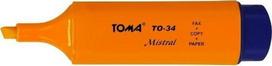 Toma Mistral žymeklis, oranžinis, 1-5mm