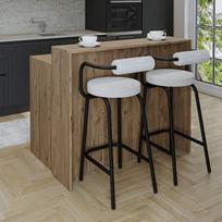 Virtuvinis stalas 2799, rudas
