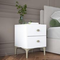 Spintelė prie lovos BD110 - 4111, balta