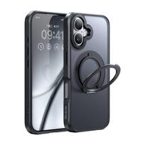 "McDodo" PC-4930 "MagSafe" dėklas "iPhone 16" su stovu (juodas)