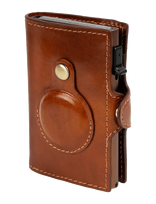 Tony Perotti - Furbo Cardholder W/ Airtag - Klasikinė piniginė - Ruda