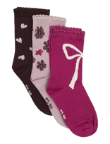 Minymo - 3-Pack Socks - Kūdikių kojinės - Violetinė