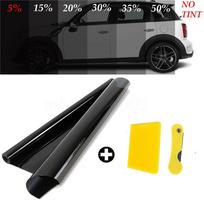 Window Tint Film VLT 15% 25% Privacy Tinted Dark Window Film Car Window Sunshade Sun Protector For Car 25percent VLT