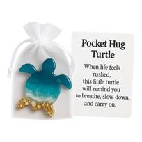 Yousheng Pocket Hug Animal with Positive Card Emotional Support Resin Animal Token Mini Dog Turtle Octopus Clover Angel Statue Inspirational Gift P