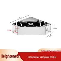 Stainless Steel No-Drill Wall-Mounted Corner Shelf Basket