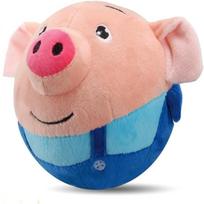 Plush Automatic Bouncing Interactive Dog Toys Bite Resistant Rechargeable Funny Squeaky Toys Talking Self-Moving for Small Medium Dogs mėlyna