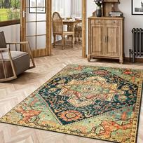 Türkiye Persian Carpet Vintage Ethnic Style Rug Living Room Decoration Rugs Living Room Bedroom Decoration Washroom Floor Mat 40x60cm