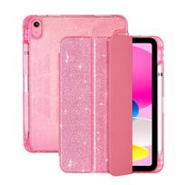For IPad A16 2025 Case with Pencil Holder Funda for IPad 11 10th Generation Smart Cover for IPad Air 11 M3 M2 Sparkling Shell Air 11 2025 M3