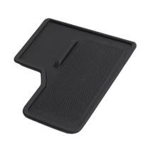 Black Smartphone Wireless Charger Rubber Mat Pad Protector for Toyota Land Cruiser Prado 250 J250 LC250 2024-2025 Left Hand Drive black