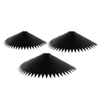 Squirrel Dome Baffle for Bird Feeder Pole Black Color Guard Stopper 35.5cm