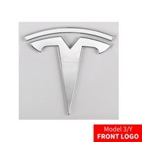 3D Styling Car Front Hood Emblem Rear Trunk Badge Sticker For Tesla Model 3 Model S X Model Y 2022 Roadster SpaceX Cybertruck