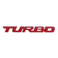 3D Metalinis Raidė Turbo Automobilio Motociklo Emblemos Ženkliukas Lipdukas Šoninė Apdaila raudona