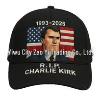 Charlie Kirk Memorial Unisex Commemorative Hat - New Arrival juoda