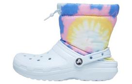 Crocs Classic Lined Neo Puff Boots 'Tie Dye Mineral Blue' 207328-002 36-37 beige