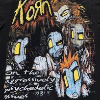 KORN AOP Vintage 1999 90s Band Tour Rock Music Sz.L Single Stitch Shirt REPRINT Unisex T-Shirt XXXXL