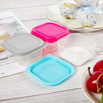 6 vnt maisto saugojimo indas Maži plastikiniai drėgmei atsparūs indai Mini virtuvės laikymo dėžutė su nepralaidžiu dangčiu virtuvės priedai