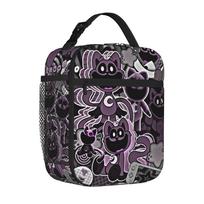 Catnap Happy Insulated Lunch Tote Bag for Outdoor Cartoon Game Lightweight Thermal Cooler Large Capacity Bento Bags One Size