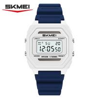 SKMEI 2640 Solar Power Student Digital Watch Retro Square Design Multi-function Waterproof Sporty Boy&Girl Watch Gift