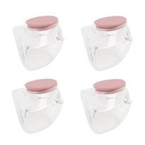 4 vnt. Krūties pieno surinkimo puodelis M9 nešiojamam krūties siurbliui Pieno surinkimo puodelis Žindymo reikmenys 150 ML white