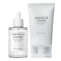 SKIN1004 Madagascar Centella Tone Brightening Capsule Ampoule+Tone Brightening Capsule Cream Set | Dark Spot & Glow Korean Skincare