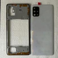 Full Housing Case For Samsung Galaxy 71 2020 715 715F 51 515 Middle Frame Battery Back Cover Rear   Camera Lens A71 White