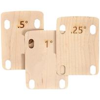 3 Pcs Electric Guitar Neck Shims Maple Plate 0.25/0.5/1 Degree Music Instruments Electric Guitar Replacement Parts