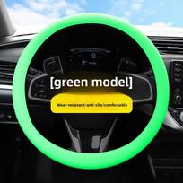 Universalus silikoninis vairo užvalkalas, neslystantis, kvėpuojantis, visų sezonų automobilio aksesuaras 32-40cm universal žalia