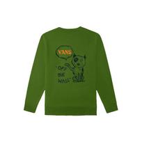 Vans Fun Dog Pattern Pullover Crewneck Sweatshirt Men Sweatshirt Avocado-Green VN0A5H76ZQW S