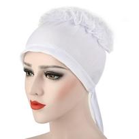 New Muslim Fashion Women Hijab Scarf Stretch Turban Bonnet Tie Back Volumizer Underscarf Headband Indian Wrap Headwrap