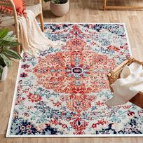 Vintage European-Style Entryway Living Room Coffee Table Bedroom Area Rug Floor Mat Home Use Non-Slip Nordic Bedside Foot Mat Door Mat 50*80cm