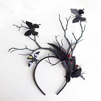 Mori Style Exaggerated Flower & Antler Children's Headband for Photos & Performances