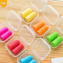 Individualiai supakuojami vienkartiniai garso izoliacijos kempinės ausų kamštukai miegui 20 pairs mėlyna