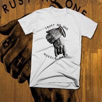 Hip Hop t-shirt Street Hustle Boss trust none mobbin Gangster Mobster thug M