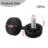 Shelf Feet Adjustment Feet Easy-grip Thread Hanger Feet M8*30*20mm