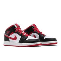 Air Jordan 1 Mid GS White Very Berry Aukštakulniai Retro Kėdainiai 554725-016 EU 35.5 juoda/uogos