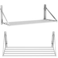 Folding stainless steel wall shelf up to 40 kg 100 x 45 cm