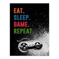 Canvas Painting Gaming Room Gamepad Punk Style Posters Prints Wall Art Pictures Gamer Gift for Boys Room Game Room Decor Unframed 20x30cm