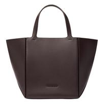 Michael Kors MK Jordi Silver Logo Tote Bag Women tote Chocolate 30F4T9JT6L-CHOCOLATE Basic Set (Bag+Dust Bag)