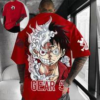 One Piece Nami Weather Witch Zeus Thunderbolt Oversized T-Shirt Anime Streetwear for Men Women Casual Tees 4XL