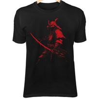 Shadow Samurai T-Shirt – Gothic Warrior, Dark Katana, Sharp Line Art Tee 4XL black