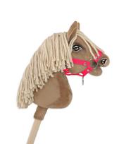 Hobby Horse A4 small fastened horse halter - neon pink