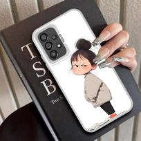 Case for Samsung Galaxy A17 A20s A15 A16 A31 A34 A24 A25 A13 A14 A12 A21s A23 A35 A26 Phone Cover Cute Angry Girl Galaxy A33 5G