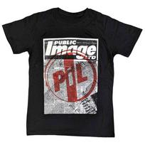 PIL (Public Image Ltd Plakatas Marškinėliai Juodi Nauji Unisex Marškinėliai L