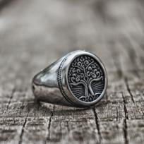 Tree of Life Signet Classic Men's Viking Talisman Nordic Jewelry Ring 6