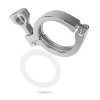 With Silicone Gaskets Tri Clamp Fitting SS304 Stainless Steel Ferrule Fittings New Pipe clamp K 50.5mm 1.5in