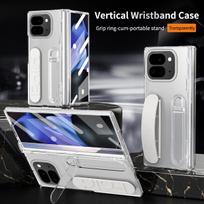 For Google Pixel 9 Pro Fold Swivel 180° Folding Wristband * Stand * Hinge 3-in-1 Full Lens Protection Drop Resistant Phone Case For Pixel 9 Pro Fold skaidri