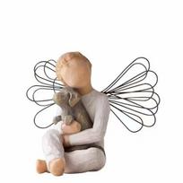 New Embrace My Happiness: Parent-Child Imitation Wood Carving Resin Ornament